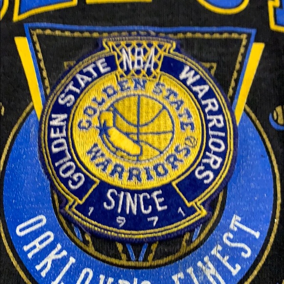 L new vintage GSW t-shirt goldenstate warriors nba - Picture 3 of 9